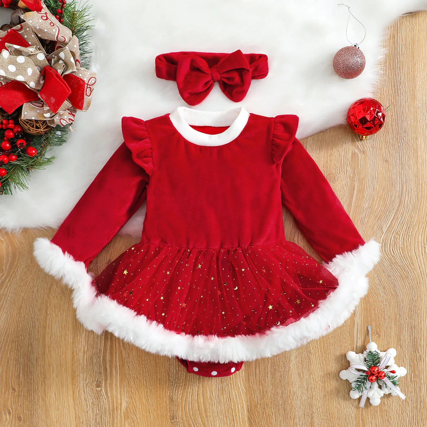 Baby Girl Christmas Romper