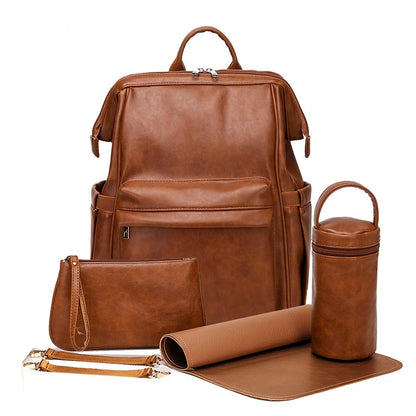 PU Leather Diaper Bag