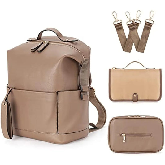 PU Leather Diaper Bag